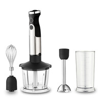 Mixeur Plongeant Électrique 1000W avec Lumière LED, Double Bouton, Moteur en Cuivre Pur, Vitesse Variable pour Cuisine