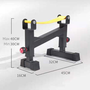 Barre de levage de musculation professionnelle Dinuo avec poignée et système d'atténuation du bruit - Lève-poids à levier en acier robuste pour la salle de sport - Product Image 2