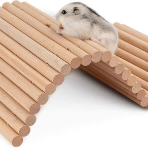 Hamster-Kletterleiter Holz-Hängebrücke für Meerschweinchen Ratten Igel Gerbils Mäuse Zuckerflieger und Andere Kleintiere - Product Image 1