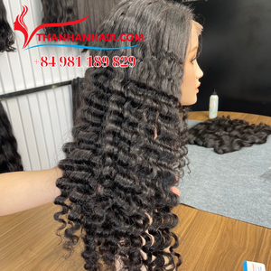 วิกผมคนผมหยิกแบบชาวเวียดนามแบบใช้ไอน้ำแบบชาวพม่าไม่พันกันไม่หลุดร่วงราคาโรงงาน - Product Image 1