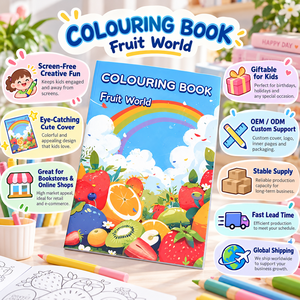 Set di Libri da Colorare per Bambini a Tema Mondo della Frutta, Libro di Disegno e Pittura per Bambini e Prescolare, Regalo Artistico - Product Image 3