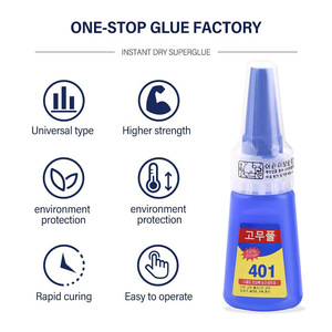 Colle à ongles 401 20g à séchage rapide, adhésif instantané ultra-résistant, colle liquide incolore multi-usage - Product Image 4
