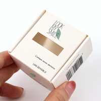 Cajas de Embalaje de Jabón Reciclables de Papel Blanco con Logotipo de Diseño Personalizado, Modernas y de Lujo, con Relieve y Laminado Mate para Crema Facial y Crema para Ojos