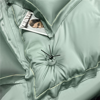 Vente en gros de draps de lit de qualité king size drap de lit en bambou lyocell ensemble de literie en bambou avec emballage