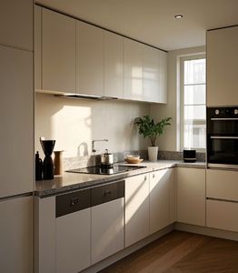 Nuevo Diseño de Cocina Moderna, Gabinete de Cocina Moderno de Madera Maciza - Product Image 1