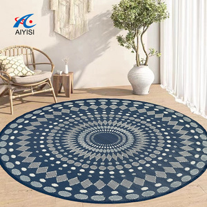 AIYISI New persiano Blue Patio semplici grandi tappetini per camper per soggiorno tappeti lavabili tappeto da giardino riciclato - Product Image 2
