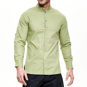 <span class=keywords><strong>Veste</strong></span> <span class=keywords><strong>de</strong></span> chef en coton et lin style Light-Food, vert olive frais, respirante, uniforme <span class=keywords><strong>de</strong></span> service <span class=keywords><strong>de</strong></span> restauration - Product Image 2