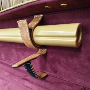Bolsas de Transporte para <span class=keywords><strong>Flauta</strong></span> de Cuero Genuino Personalizadas con Compartimento de Terciopelo para Instrumentos Musicales - Product Image 6