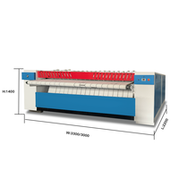 Hôtel utilisé draps de lit hotsell commercial foldimate blanchisserie presse à repasser machine ceinture haute vitesse prix