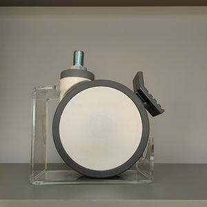 Roue médicale à double roulement <span class=keywords><strong>de</strong></span> 5 pouces avec frein pour lit d'hôpital - Product Image 3