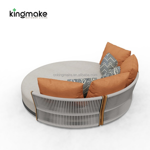 Cama de Día Moderna para Jardín, Patio, Terraza, Hotel, Villa, Resort, Muebles de Exterior de Aluminio y Mimbre de Ratán - Product Image 3