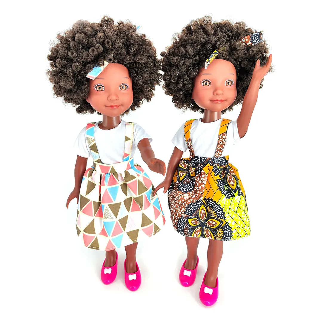 Boneca preta samsung lok para crianças, boneca africana preta de indução de 15 polegadas com luz e música 2023