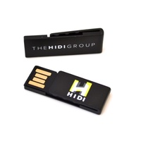 Klip Kertas Mini Hadiah Kustom USB Flash Drive, Flash Disk USB 8GB 16GB 32GB