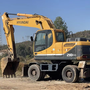 Excavatrice à roues Hyundai 210w-9 d'occasion 21 tonnes Corée d'origine avec des machines à bas prix de Chine - Product Image 1