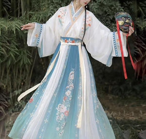 Nay1il Factory Venta al por mayor <span class=keywords><strong>Hanfu</strong></span> Falda de cintura con cuello cruzado de estilo chino para mujer Daily Ancient <span class=keywords><strong>Hanfu</strong></span> - Product Image 3