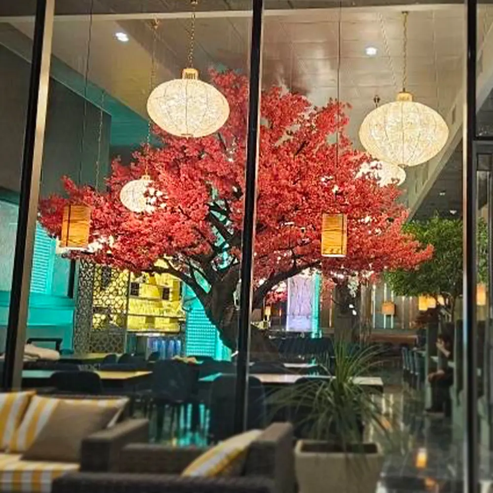 5M Hoge Kunstmatige Kersenbloesemboom Voor Resturant Decoratie
