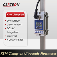 Capteur thermique numérique X3M pour petits tuyaux sans découpe fixation sans contact débitmètre à ultrasons