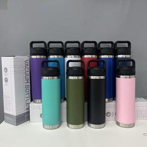 Commercio all'ingrosso Logo personalizzato 18oz 36oz doppie pareti in acciaio inox Tumbler sottovuoto tazza di sollevamento anello portatile Tumbler - Product Image 6