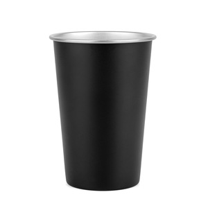 Stainless Steel Drinking Cup 401-500ml Lightweight Black Beer Mug For Camping Cold Drinks Mouthwash Use - Product Image 3
