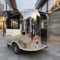 Remorque mobile pour la vente de crème glacée, de boissons et de bière, flexible et personnalisable, camion de restauration rapide, conception professionnelle, vente ambulante