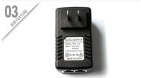 Adaptateur d'injecteur POE 10/100Mbps 2 ports RJ45 48V 0.5A 24V 1A 12V 2A pour les commutateurs réseau de commutateur POE de caméra IP CCTV de sécurité