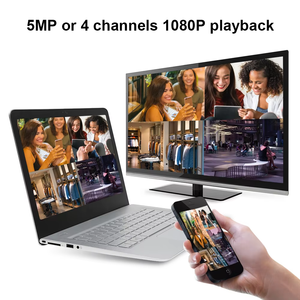 4CH อัจฉริยะ H.265 5MP แบบ POE HMDI P2P 2พอร์ต USB พอร์ต RCA เอาต์พุต RCA NVR โลโก้กำหนดเอง - Product Image 5