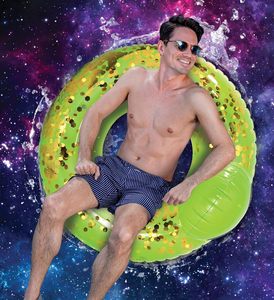 Flotador Inflable de PVC con Forma de Extraterrestre, Anillo de Natación Verde Brillante para Adultos y Niños, Cumple con las Normas de la UE y EE. UU. - Product Image 4