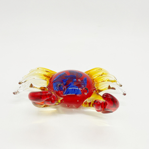 かわいい手作りガラス吹くヤドカリガラスアート彫刻