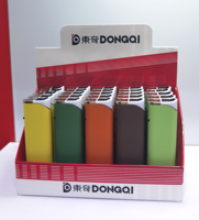 Briquets à jet de butane rechargeables électroniques modernes en plastique, 5 couleurs, résistants au vent, avec boîtier métallique, cadeaux d'affaires, cigarettes