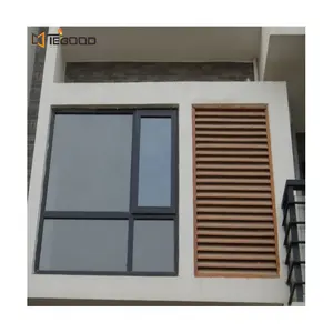 External Hurricane And Waterproof Horizontal Vertical Customized Colors Aluminum Fixed Sand Trap Louvers