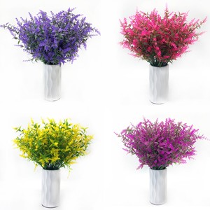 Flores Artificiales de Lavanda Resistentes a los Rayos UV, Plantas de Plástico <span class=keywords><strong>para</strong></span> Jardín, Porche, Ventana, Decoración del Hogar, Venta al por Mayor - Product Image 2