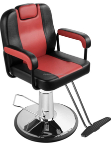 Produttore fornitura comodo e semplice ascensore-Tilt sedia <span class=keywords><strong>da</strong></span> <span class=keywords><strong>parrucchiere</strong></span> <span class=keywords><strong>uomo</strong></span> nero-rosso idraulico per uso domestico per mobili <span class=keywords><strong>da</strong></span> salone - Product Image 3