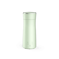 Bouilloire Électrique de Voyage Portable Mini Chauffe-Eau 4 Réglages de Température Acier Inoxydable 304 Capacité 320ml Maison et Voiture