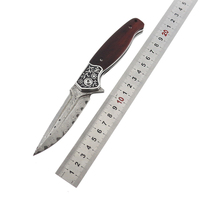 Grandsharp — couteau pliant de camping, lame en acier, coutellerie de survie, étui en cuir