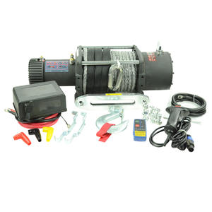 Treuil électrique 20000 LBS avec poignée filaire et télécommande sans fil, câble synthétique pour <span class=keywords><strong>remorquage</strong></span> de Jeep, camion, SUV - État neuf - Product Image 1