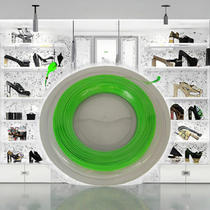 Durable 1,25 MM Green Poly Pentagon <span class=keywords><strong>String</strong></span> 200M <span class=keywords><strong>Long</strong></span> Tennis Producto hecho de poliéster de alta calidad - Product Image 3