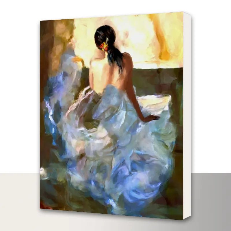 Sexy Woman Nude Back Framed Oil Painting By Numbers On Canvas Paint By Number Nudes Wall Art nude paintings