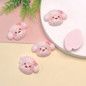 कार्टून प्यारे कुत्ते जानवर cabchons कृत्रिम पालतू कुत्ते के लिए चापलूसी अलंकरण अलंकरण अलंकरण अलंकरण - Product Image 4