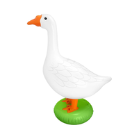 Grand ballon gonflable en PVC en forme d'oie blanche, design Art Déco, pour anniversaire sur le thème de la ferme, baby shower, accessoires photo, marque personnalisée disponible