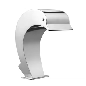 2026 Stainless Steel 304 Interior Decoration <b>Garden</b> Waterfall Blade Cascade Spillway Water <b>Feature</b> Wall With LED Light Fountain - Product Image 5