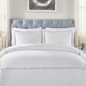 SANHOO Luxe 5-sterrenhotel 100% katoen 600 draadjes per inch kingsize beddengoedset met borduurwerk - Product Image 2