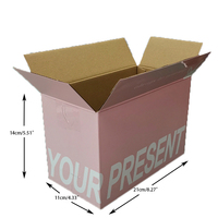 Petites boîtes en carton ondulé brun pour l'envoi commercial et les déménagements avec gaufrage Emballage écologique et recyclable
