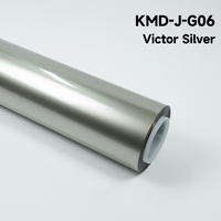 KING MARTIN Film de protection de peinture sans DMF, autocollants pour carrosserie automobile, adapté aux voitures, couleur argent Victor, TPU, PPF