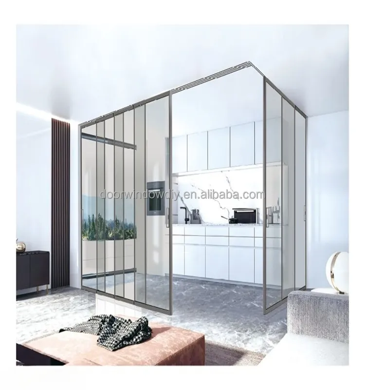 Deuren Diy Plant Aluminium Glazen Schuifdeur Architectonische Schuifoplossing Voor Huis