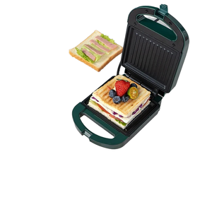 La más nueva prensa eléctrica Panini para el hogar y el exterior, <span class=keywords><strong>sandwichera</strong></span> para desayuno, máquina Panini con para tostadores - Product Image 4