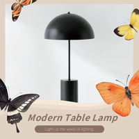 Lámpara de Escritorio LED Moderna Nórdica con Cúpula de Metal, Ecológica, Cuidado de la Vista, CA, para Trabajo y Lectura, Garantía de 3 Años