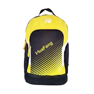 Sac à dos jaune léger sacs de sport voyage étudiant gym sac à dos scolaire étanche avec compartiment pour ordinateur portable