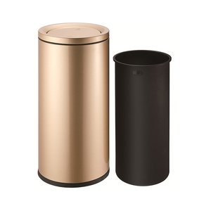 50l Large Size Trash Can Recycling Waste Can Pedal Bin With Soft Close For Kitchen Hotel Metal Waste Bin