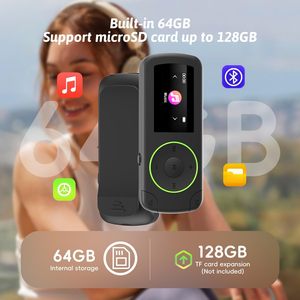 Wiwoo 64GB Superlight Thể Thao MP3 Máy Nghe Nhạc Cho Bluetooth Âm Nhạc Máy Nghe Nhạc Clip Tai Nghe Microsd A-B Lặp Lại <span class=keywords><strong>Shuffle</strong></span> WAV APE - Product Image 3