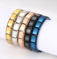 Bracelet à maillons classiques italiens en acier inoxydable poli miroir Gaovo 9 mm, chaîne de 18 cm pour hommes et femmes, usage quotidien